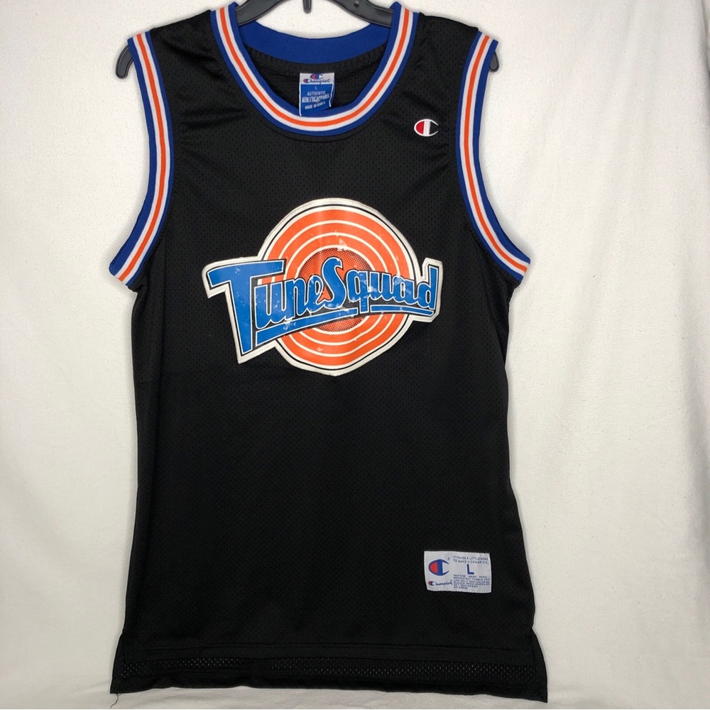 NBA TUNESQUAD BASKETBALL SHIRT JERSEY #23 JORDAN CHAMPION SIZE L ADULT